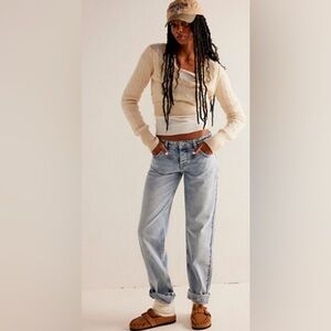 We the Free Shelby Boyfriend Jeans- Free Bird Blue